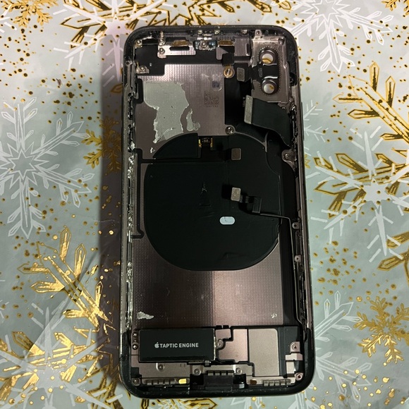 Apple iphone X Custom Dark Blue & Grey Frame with small parts - Picture 5 of 5